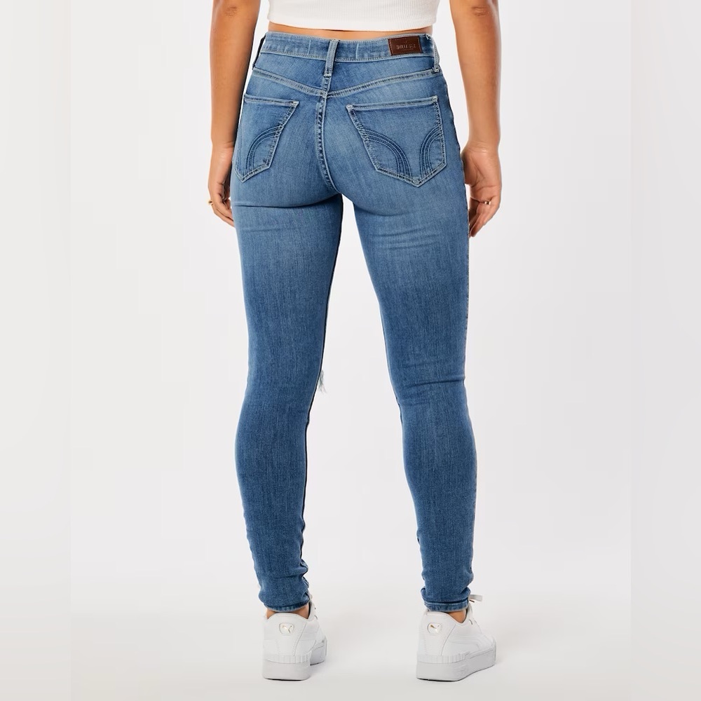 Super Skinny High Rise Distressed Jeans - Picture 5 of 8